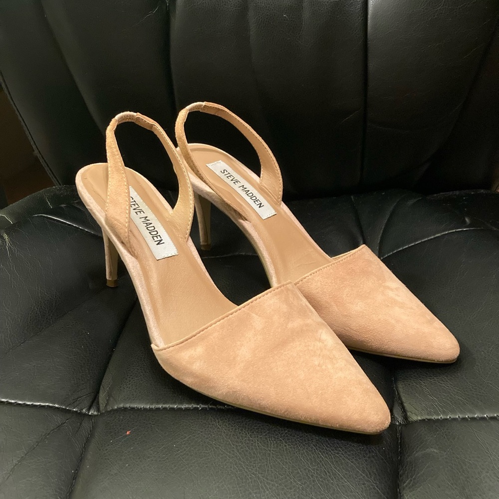 Steve Madden Leather Light Pink Stilettos 8